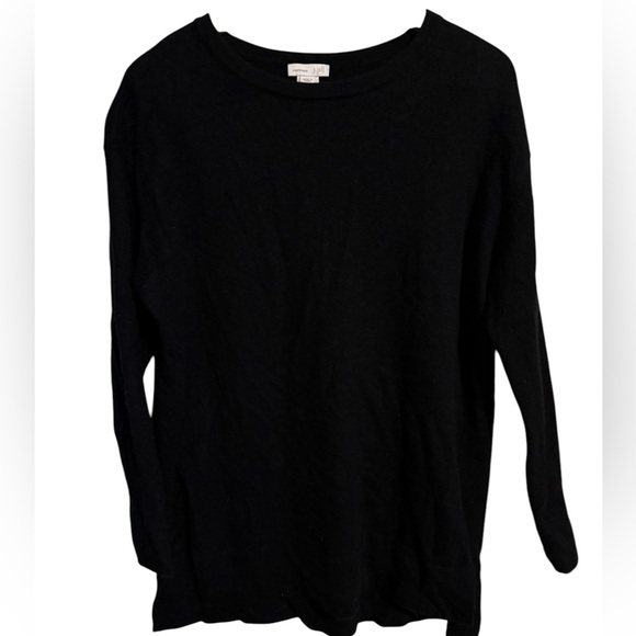 J. Jill Sweaters - J. Jill Black Crew Neck Cashmere crewneck tunic Sweater women’s sz Small Petite